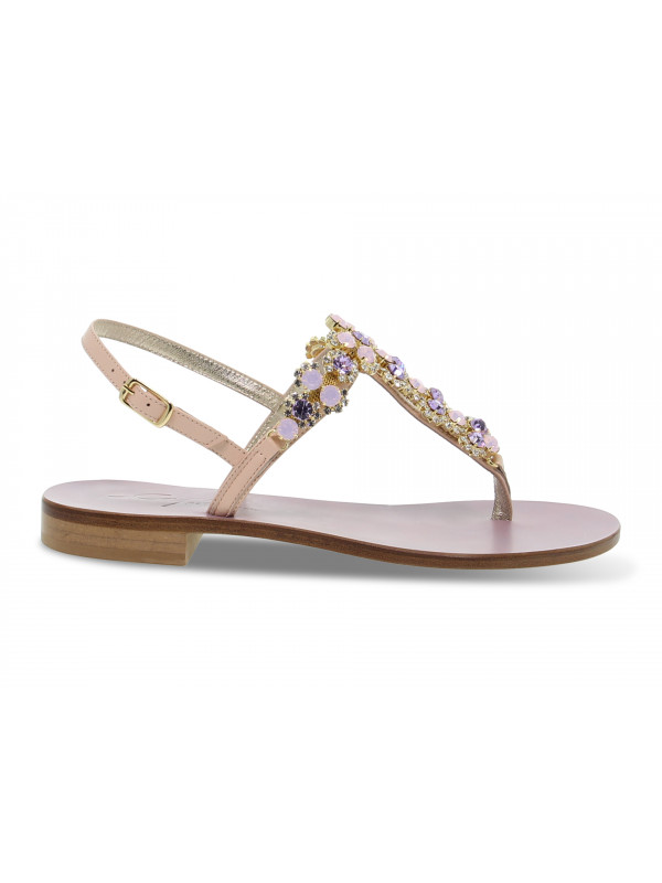 Flat sandals Capri - meat
