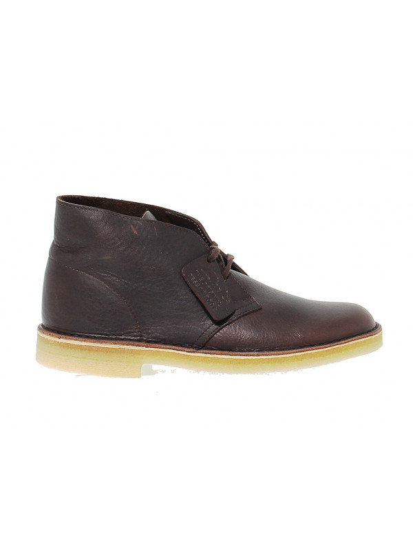 Low boot Clarks DESERT BOOT LEATHER in brown leather