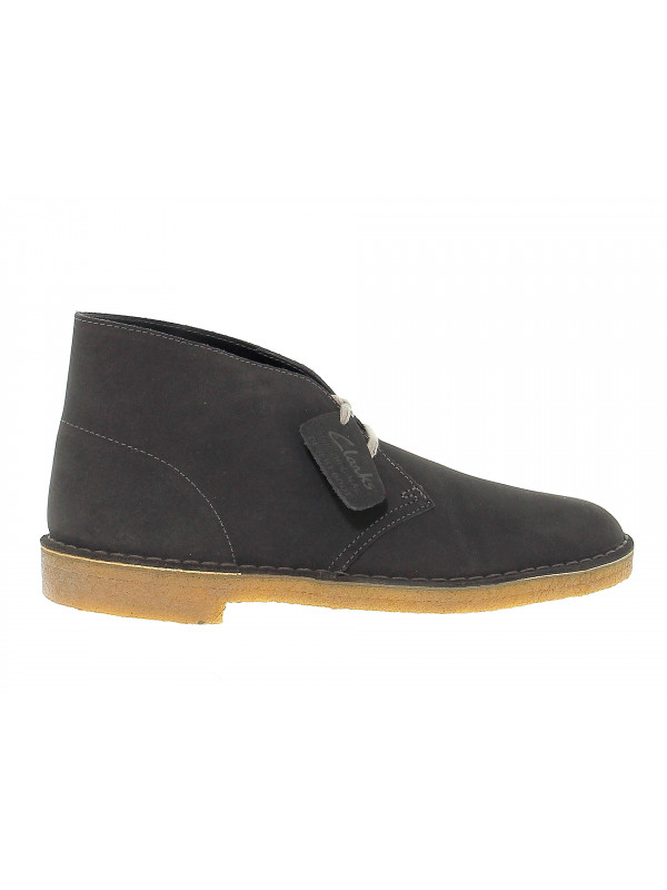 Low boot Clarks DESERT BOOT in grey suede leather
