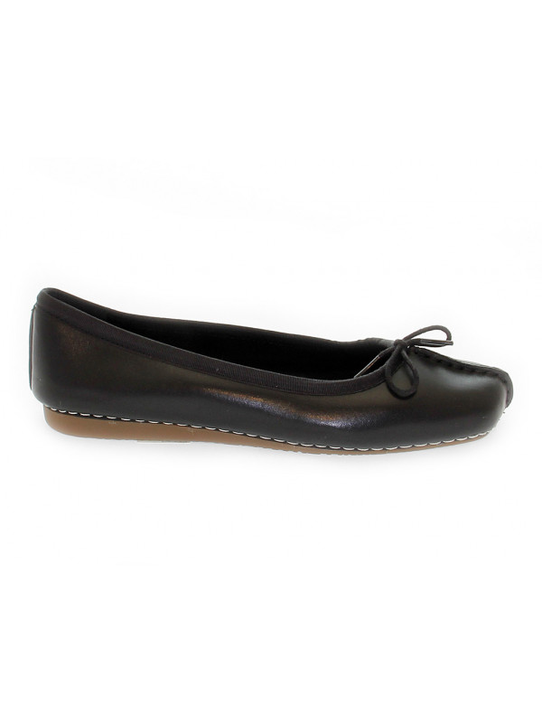Flat shoe Clarks FRECKLE ICE in black leather