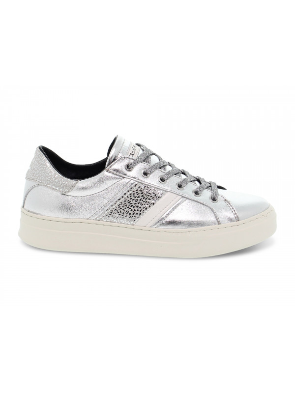 Sneakers Crime London LOW TOP CLASSIC in silver laminate