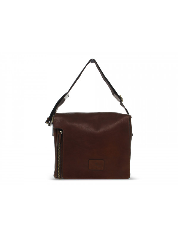 Shoulder bag Cuoieria Fiorentina TRACOLLA GRANDE ZIP VERTICALE CON PATTA in leather leather