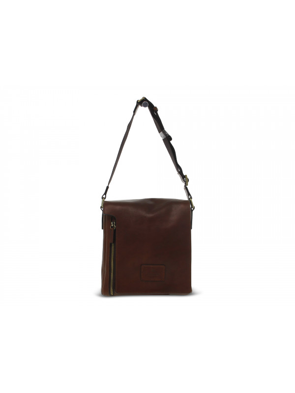 Shoulder bag Cuoieria Fiorentina TRACOLLA PICCOLA ZIP VERTICALE CON PATTA in leather leather