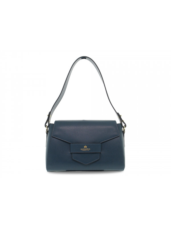 Shoulder bag Cuoieria Fiorentina MAIA SMALL FLAP BAG in petroleum leather