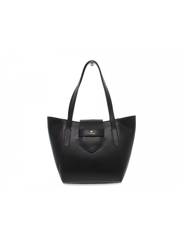 Tote bag Cuoieria Fiorentina MAIA SHOPPING BAG MELODY in black leather