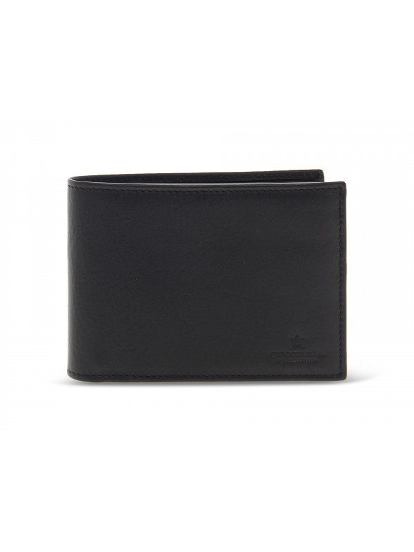 Wallet Cuoieria Fiorentina WARM AND COLOUR GRANDE COMPLETO in black leather
