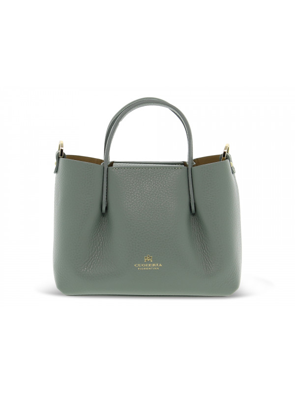 Handbag Cuoieria Fiorentina CANDY MINI TOTE BAG in sage leather