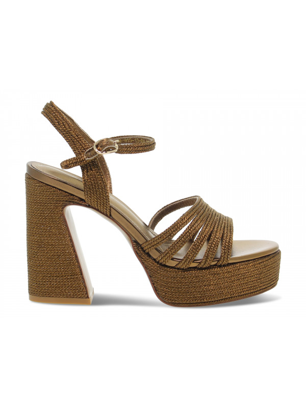 Heeled sandal Emanuèlle Vee - bronze