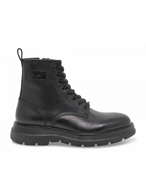 Low boot Fabi ALLACCIATO STILE INGLESE in black leather
