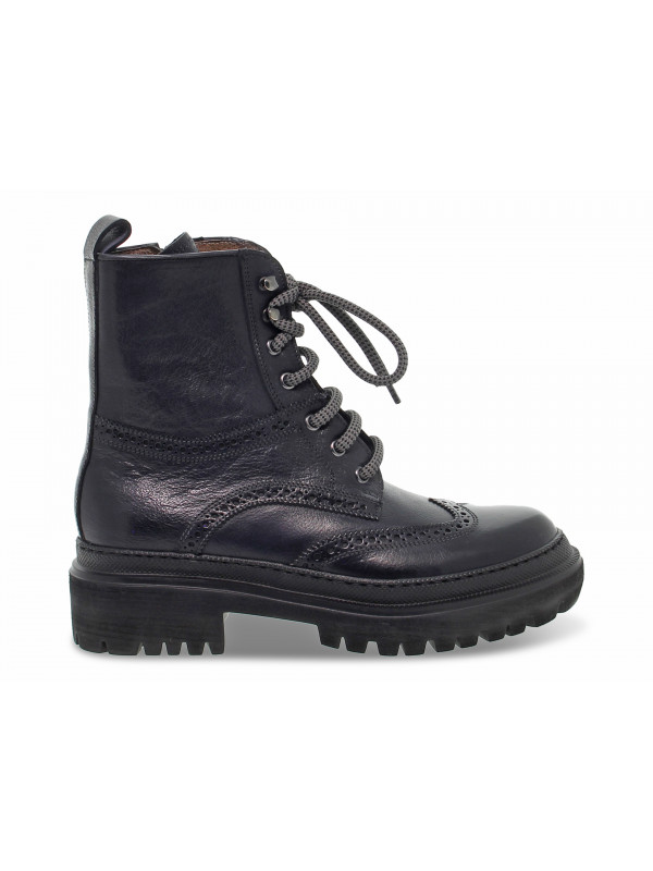 Low boot Guidi Calzature STILE INGLESE in blue leather