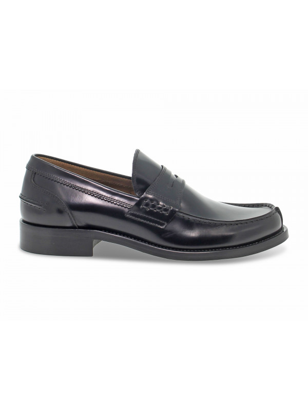 Loafer Guidi Calzature COLLEGE GLOSS in black brushed
