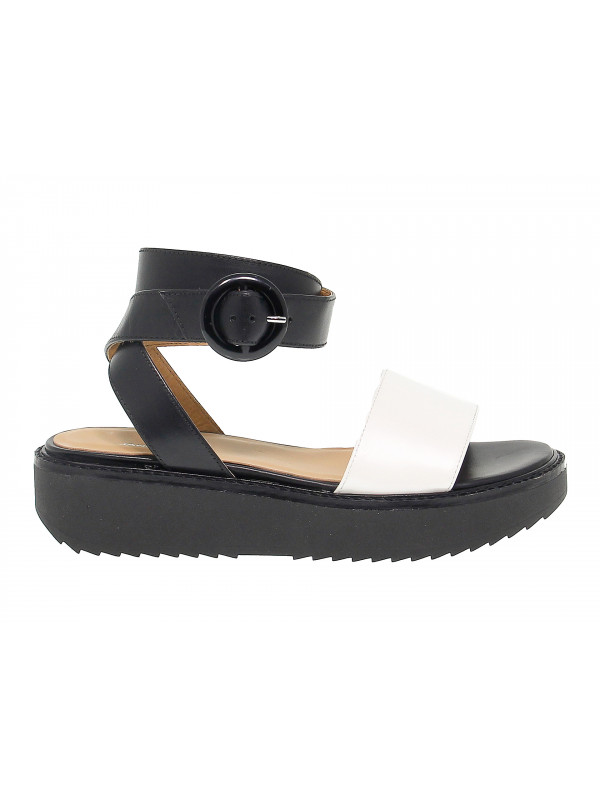 Flat sandal Janet Sport in leather