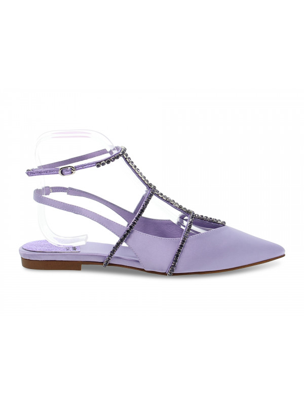 Pump Jeffrey Campbell CHANELL FLAT in lilac leather