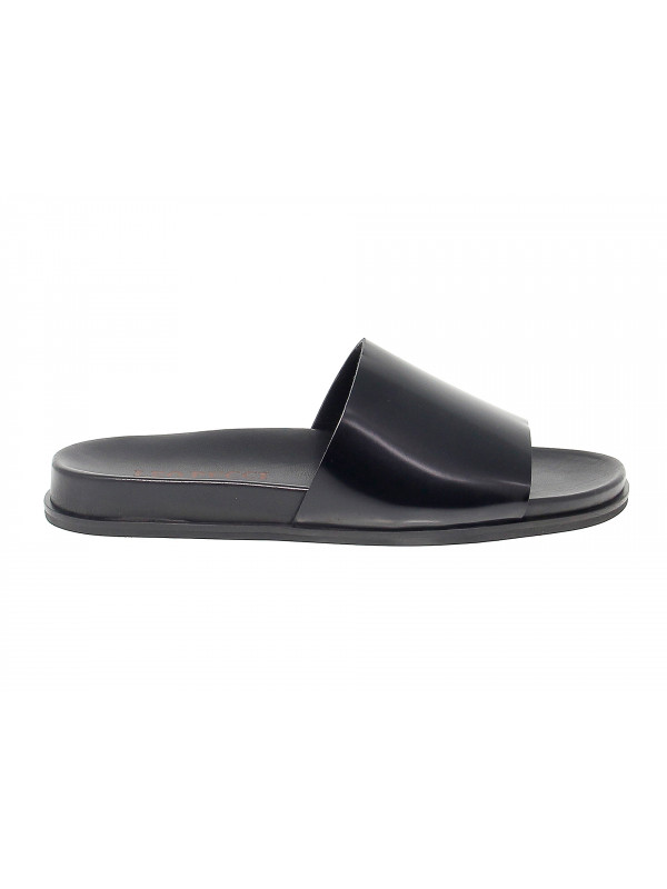 Sandal Leo Pucci in black leather