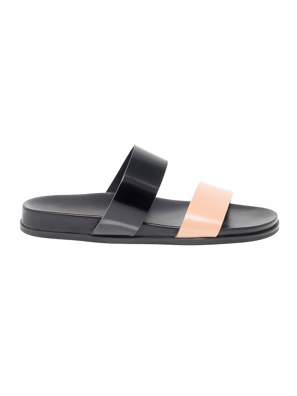 Sandal Leo Pucci in black leather