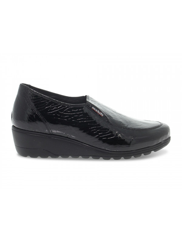 Flat shoe Mephisto BERTRANE MOBILS ERGONOMIC in black printed