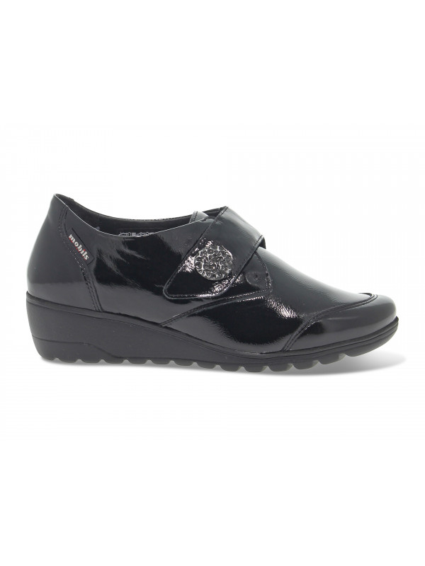 Flat shoe Mephisto BRANDA MOBILS ERGONOMIC in black paint