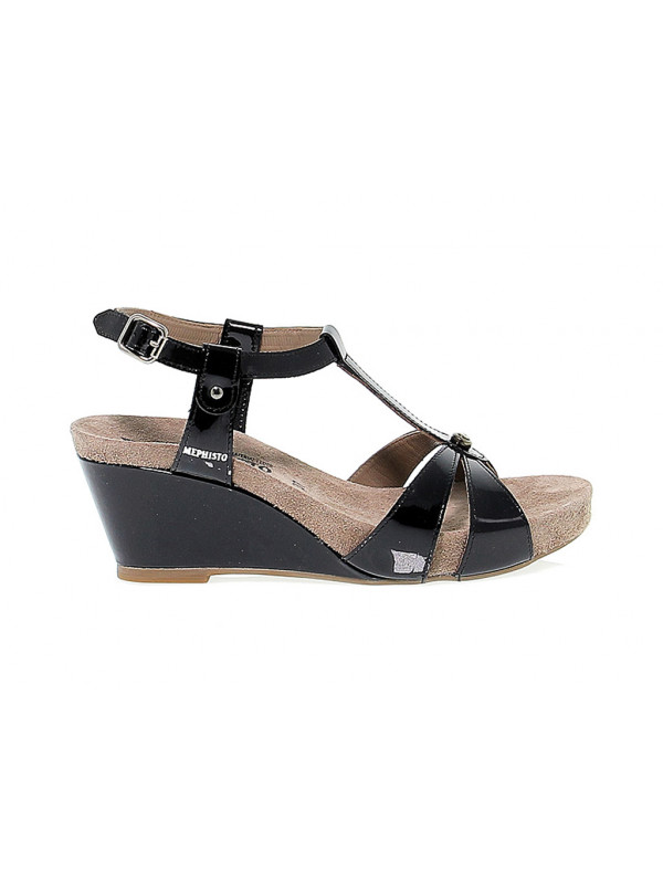 Heeled sandal Mephisto - black