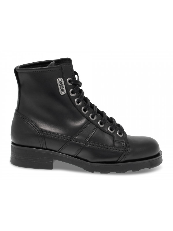 Low boot OXS FRANK 1901 in black leather