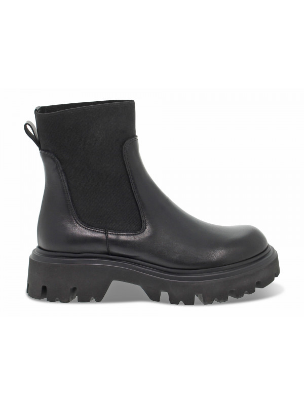 Ankle boot Poesie Veneziane STILE INGLESE in black leather