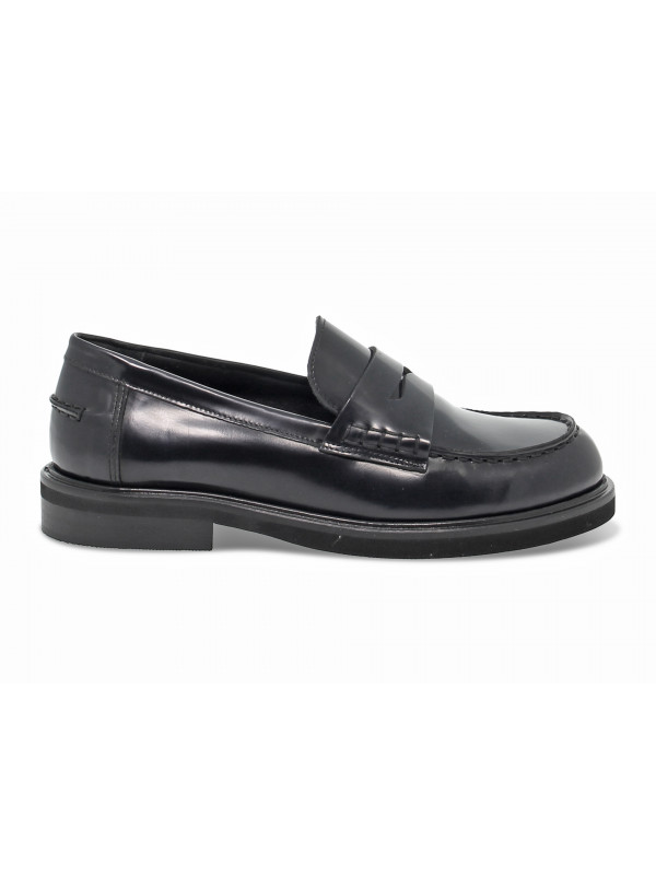 Flat shoe Poesie Veneziane STILE INGLESE COLLEGE in blue brushed