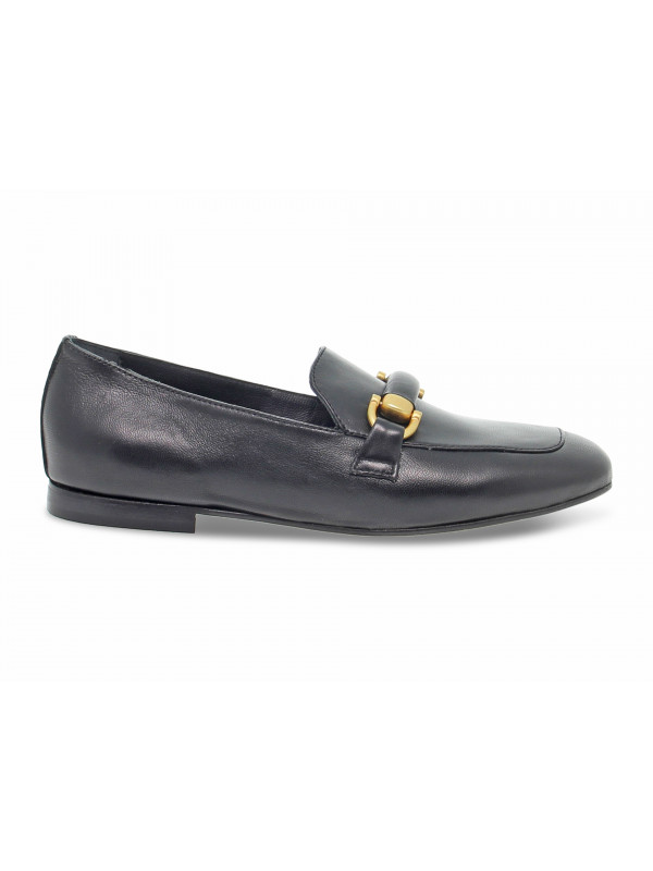 Flat shoe Poesie Veneziane GUCCI NEW DANDY in black leather