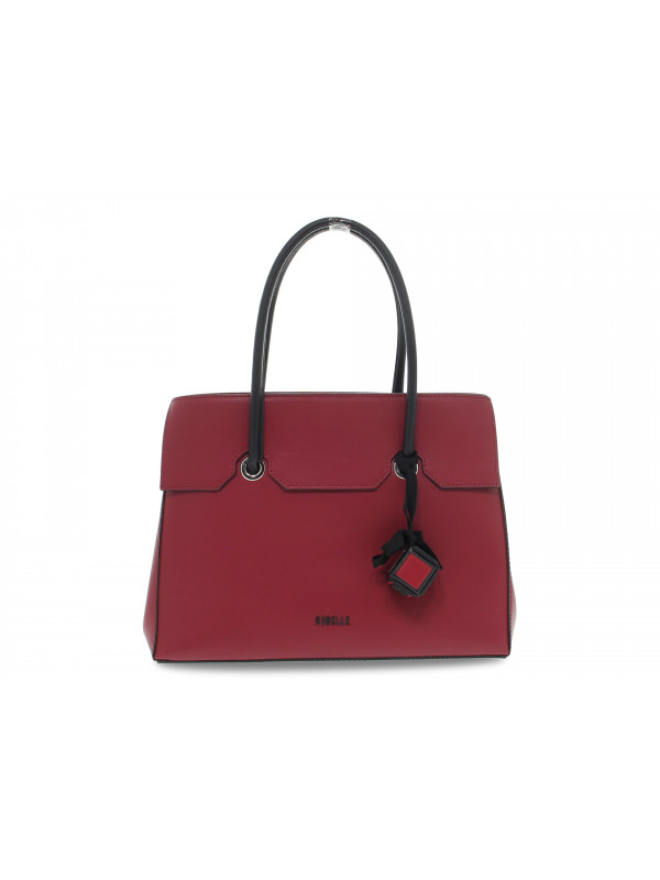 Handbag Rebelle AZZURRA BIRKIN M RUGA in bordeaux leather