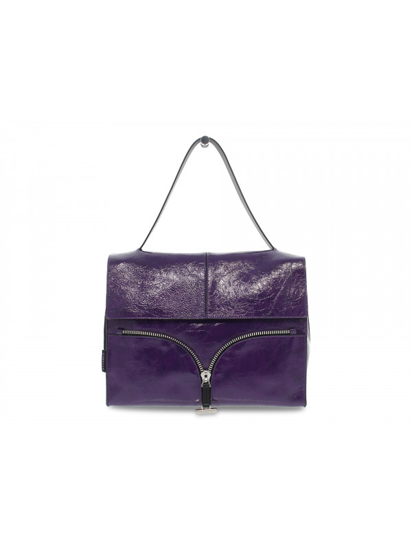 Shoulder bag Rebelle SATCHEL L NAPLAK in violet paint