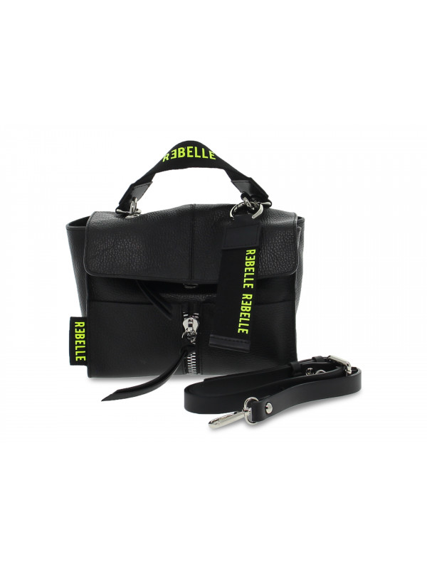 Shoulder bag Rebelle CHLOE MINI BAG DOLLARO BLACK in black leather