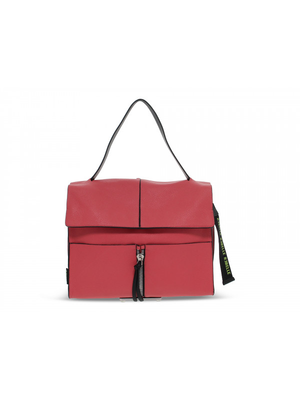 Shoulder bag Rebelle CLIO SATCHEL L DOLLARO in geranium leather