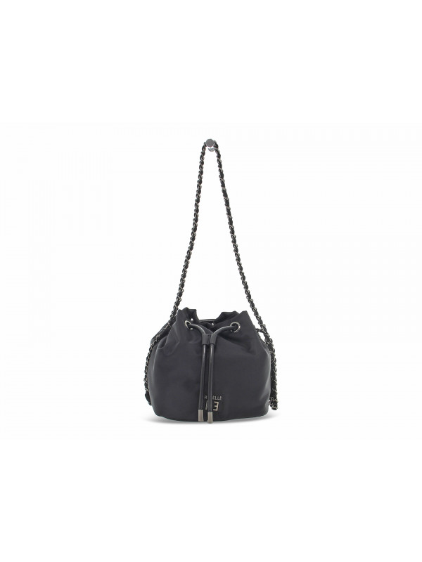 Handbag Rebelle ROXANNE BUKET S NYLON BLACK in black nylon