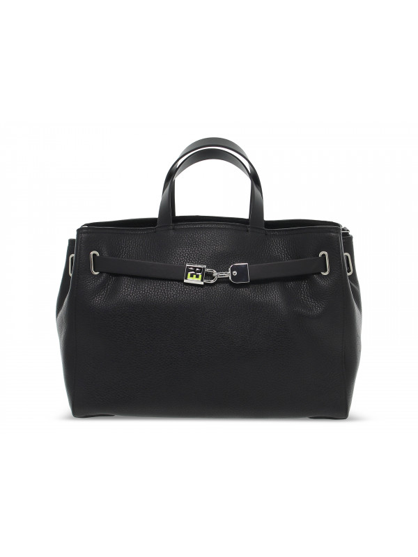 Handbag Rebelle VALENTINA BIRKIN M SECRET DOLLARO in black leather