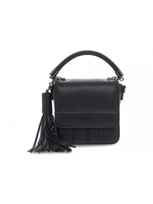 Handbag Rebelle VIRGINIA MINIHANDBAG NAPPA ROMANTIC GOTH in black leather