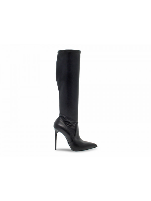 Boot Sergio Levantesi ELASTICIZZATO in black leather