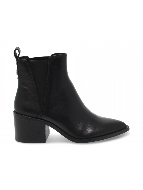 Low boot Steve Madden AUDIENCE BLACK LEATHER in black leather