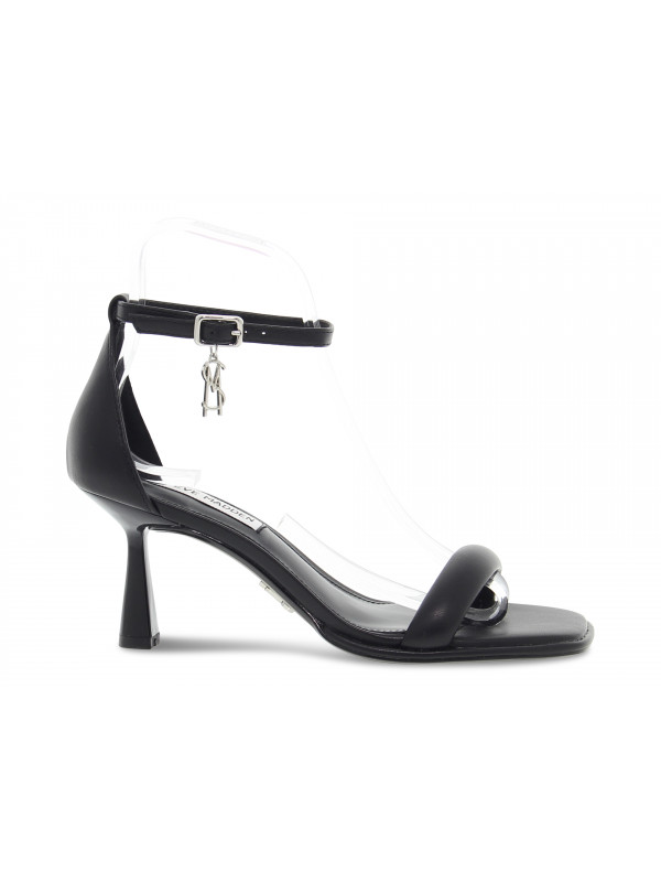 Heeled sandal Steve Madden BEL AIR in black leather