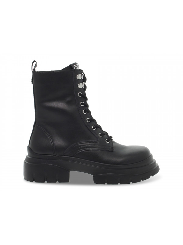 Low boot Steve Madden HANGOUT BLK ACTION LEATHER in black leather