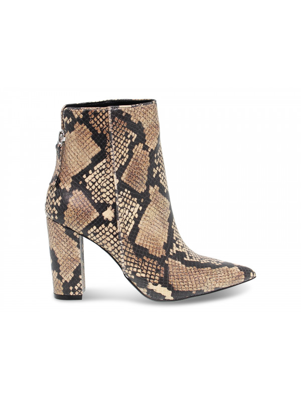 Low boot Steve Madden RENN TAN SNAKE SYNTHETIC in rock synthetic