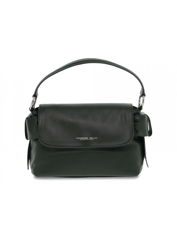 Handbag Tosca Blu BORSA CON PATTINA SOTTOBOSCO in green leather