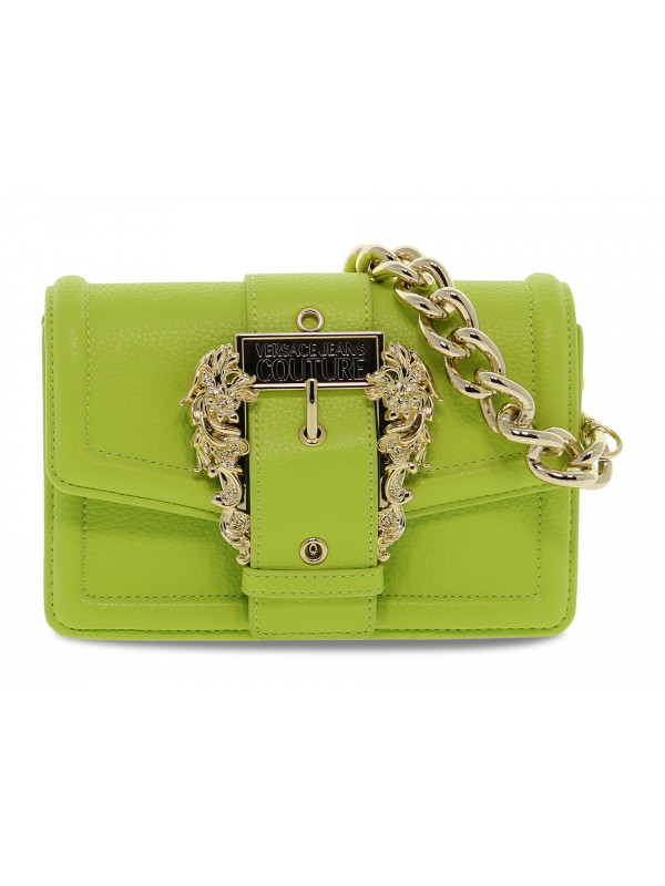 Handbag Versace Jeans Couture JEANS COUTURE RANGE F SKETCH 16 BUCKLE GRAINY in lime leather