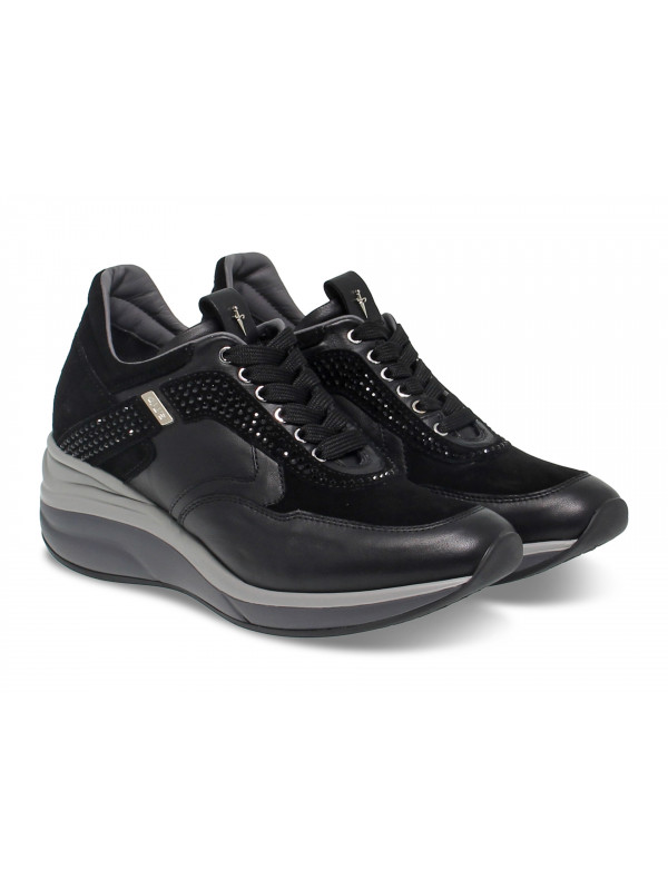 Sneakers Cesare Paciotti in black tassel - Guidi Calzature