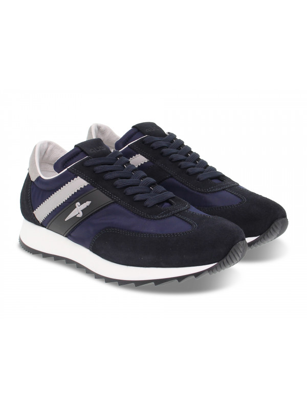 Sneakers Cesare Paciotti 4us in dark blue suede leather - Guidi