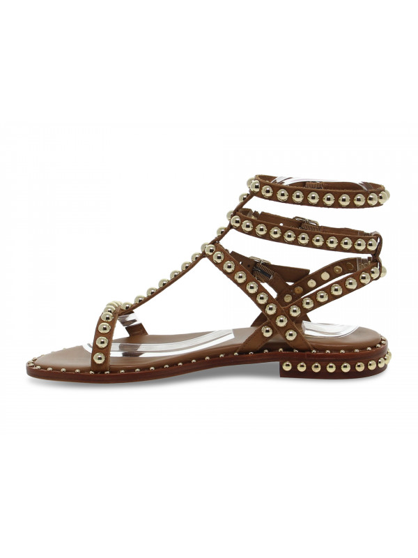 Flat sandals Ash SCHIAVA in leather leather Guidi Calzature Spring Summer Sales 2024 Collection Guidi Calzature