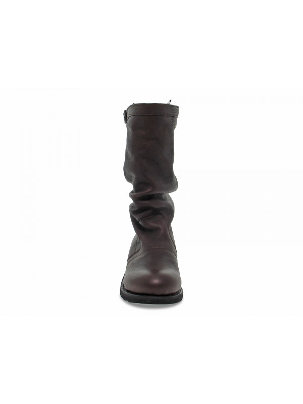 Boot Bikkembergs VINTAGE BIKER VIETTA in dark brown leather Guidi Calzature Spring Summer Sales 2024 Collection Guidi Calzature