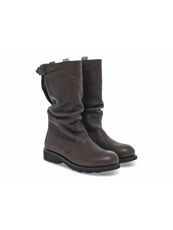 Boot Bikkembergs VINTAGE BIKER VIETTA in dark brown leather Guidi Calzature Spring Summer Sales 2024 Collection Guidi Calzature