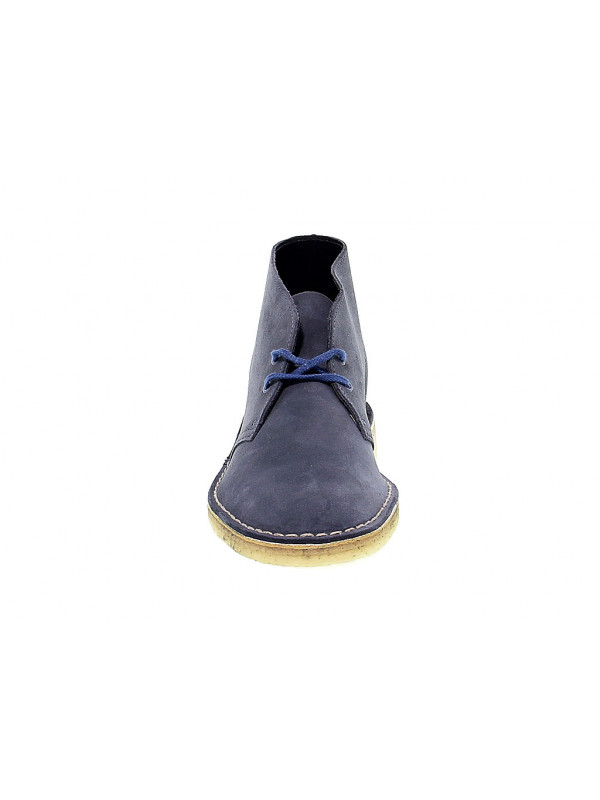 Low boot Clarks DESERT BOOT denim suede leather - Calzature - New Spring Summer 2023 Collection - Guidi Calzature