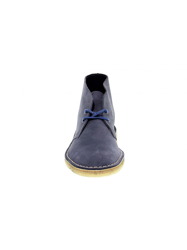 Clarks desert boot denim blue clearance