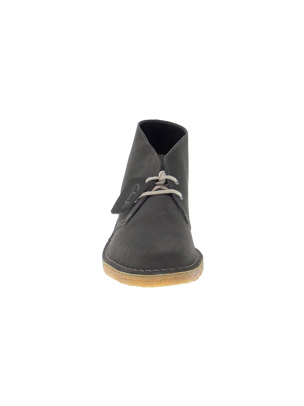 Low boot Clarks DESERT BOOT in grey suede leather