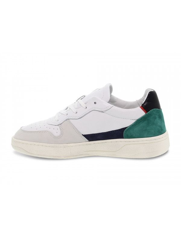 Sneakers D.A.T.E. COURT 2.0 COLORED in white leather Guidi