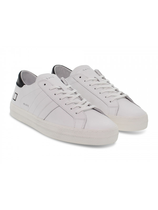 Sneakers D.A.T.E. HILL LOW VINTAGE CALF in white leather Guidi Calzature New Collection Fall Winter 2024 Guidi Calzature
